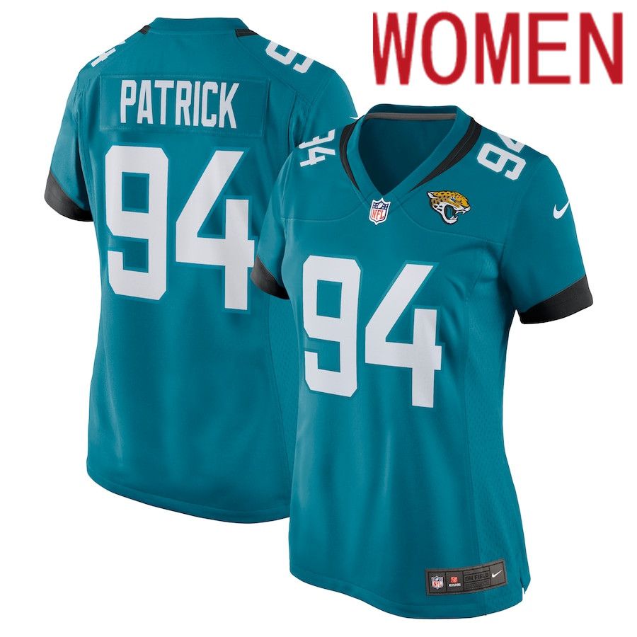 Women Jacksonville Jaguars 94 Aaron Patrick Nike Green Nike Game NFL Jersey